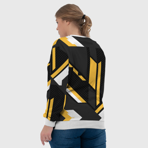 Женский свитшот 3D Renault geometry sport, цвет 3D печать - фото 7