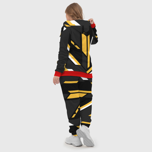 Женский костюм 3D Renault geometry sport, цвет красный - фото 6