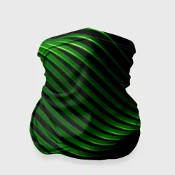 Бандана-труба 3D Волны изумрудного металла