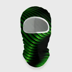 Балаклава 3D Волны изумрудного металла