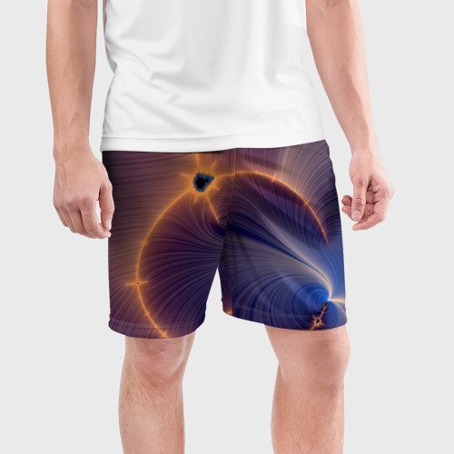 Мужские шорты спортивные Black Hole Tribute design, цвет 3D печать - фото 3