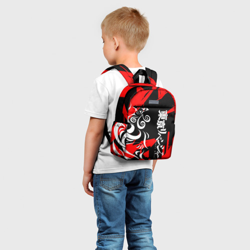 Детский рюкзак 3D с принтом TOKYO REVENGERS | ТОСВА | RED VER, фото на моделе #1