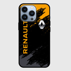 Чехол для iPhone 13 Pro Renault брызги красок Рено