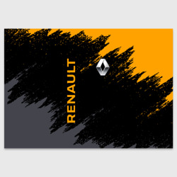 Поздравительная открытка Renault брызги красок Рено