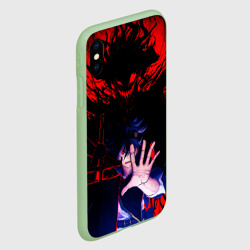 Чехол для iPhone XS Max матовый Аста и его черный демон клевер - фото 2
