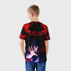 Детская футболка 3D Аста и его черный демон клевер - фото 2