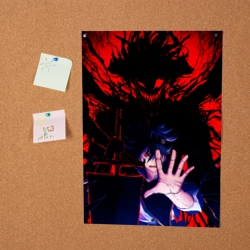 Постер Аста и его черный демон клевер - фото 2