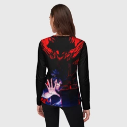 Женский лонгслив 3D Аста и его черный демон клевер - фото 2