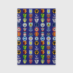 Обложка для паспорта матовая кожа Футбольные клубы Английской Премьер Лиги