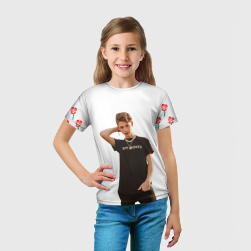 Детская футболка 3D с принтом [Payton Moormeie] - Пейтон, вид сбоку #3