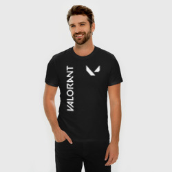 Мужская футболка хлопок Slim [Valorant] - Logo - фото 2