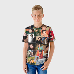 Детская футболка 3D Тимоти цветной коллаж - фото 2