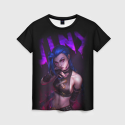 Jinx Arcane надпись league of Legends – Женская футболка 3D с принтом купить со скидкой в -26%