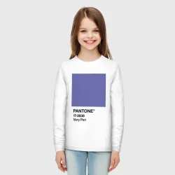 Детский лонгслив хлопок Цвет Pantone 2022 года - Very Peri - фото 2