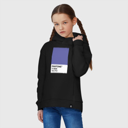 Детское худи Oversize хлопок Цвет Pantone 2022 года - Very Peri - фото 2