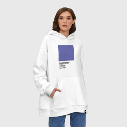 Худи SuperOversize хлопок Цвет Pantone 2022 года - Very Peri - фото 2