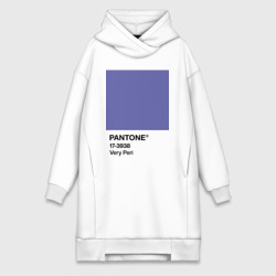 Платье-худи хлопок Цвет Pantone 2022 года - Very Peri