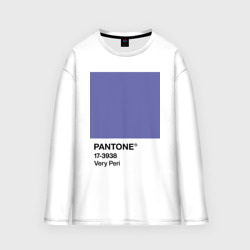 Мужской лонгслив oversize хлопок Цвет Pantone 2022 года - Very Peri