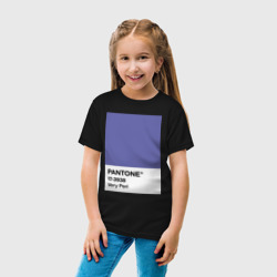 Детская футболка хлопок Цвет Pantone 2022 года - Very Peri - фото 2