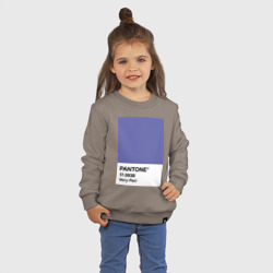 Детский свитшот хлопок Цвет Pantone 2022 года - Very Peri - фото 2