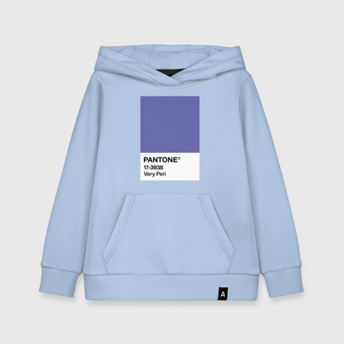 Детская толстовка хлопок Цвет Pantone 2022 года - Very Peri, цвет мягкое небо