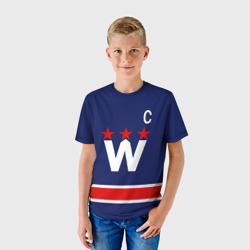 Детская футболка 3D Овечкин форма Вашингктон Кэпиталз, Ovechkin Washington Capitals - фото 2