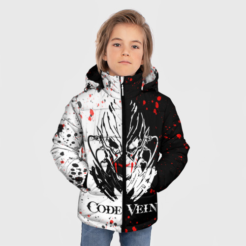 Зимняя куртка для мальчиков 3D Code Vein Logo, цвет красный - фото 3