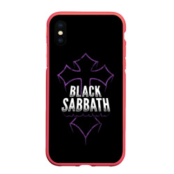 Чехол для iPhone XS Max матовый Black Sabbat Cross