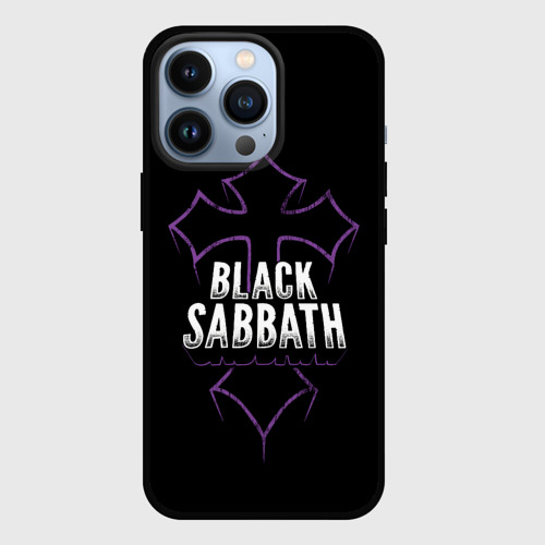 Чехол для iPhone 13 Pro Black Sabbat Cross, цвет черный