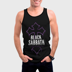 Мужская майка 3D Black Sabbat Cross - фото 2