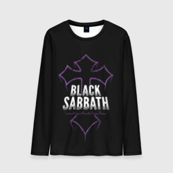 Мужской лонгслив 3D Black Sabbat Cross