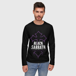 Мужской лонгслив 3D Black Sabbat Cross - фото 2