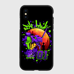 Чехол для iPhone XS Max матовый Евангелион - Neon Genesis Evangelion