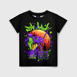 Детская футболка 3D Евангелион - Neon Genesis Evangelion