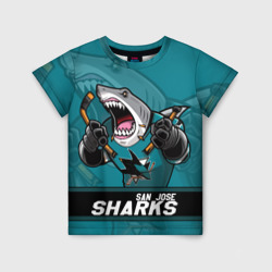 Детская футболка 3D San Jose Sharks, Сан Хосе Шаркс