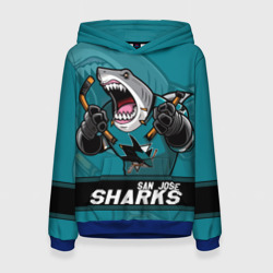 Женская толстовка 3D San Jose Sharks, Сан Хосе Шаркс