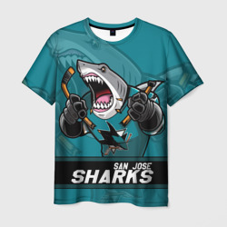 Футболка 3D San Jose Sharks, Сан Хосе Шаркс (Мужская)