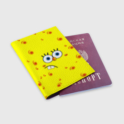 Обложка для паспорта матовая кожа Губка Боб 2022 - фото 2