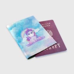 Обложка для паспорта матовая кожа Пурпурка - фото 2