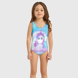 Детский купальник 3D Пурпурка