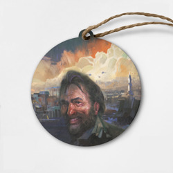 Деревянная игрушка круг Disco Elysium Harrier Du Bois