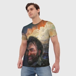 Мужская футболка 3D Disco Elysium Harrier Du Bois - фото 2