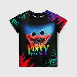 Детская футболка 3D Poppy Playtime Хаги Ваги: я тебя поймал