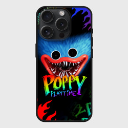 Чехол силиконовый для Apple iPhone 15 Pro матовый Poppy Playtime Хаги Ваги: я тебя поймал