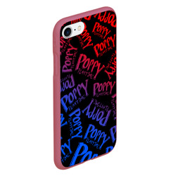 Чехол для iPhone 7/8 матовый Poppy Playtime logo neon, Хаги Ваги - фото 2