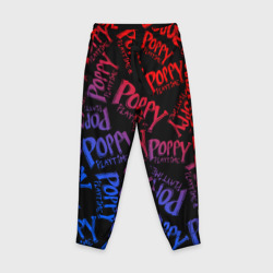 Детские брюки 3D Poppy Playtime logo neon, Хаги Ваги