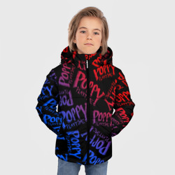 Зимняя куртка для мальчиков 3D Poppy Playtime logo neon, Хаги Ваги - фото 2