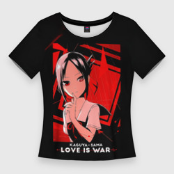 Женская футболка 3D Slim Кагуя Синомия - Госпожа Кагуя: В любви как на войне