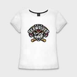 Женская футболка хлопок Slim Sea Wolves - baseball team