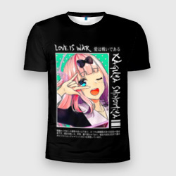Мужская футболка 3D Slim Цубамэ Коясу - Госпожа Кагуя: В любви как на войне